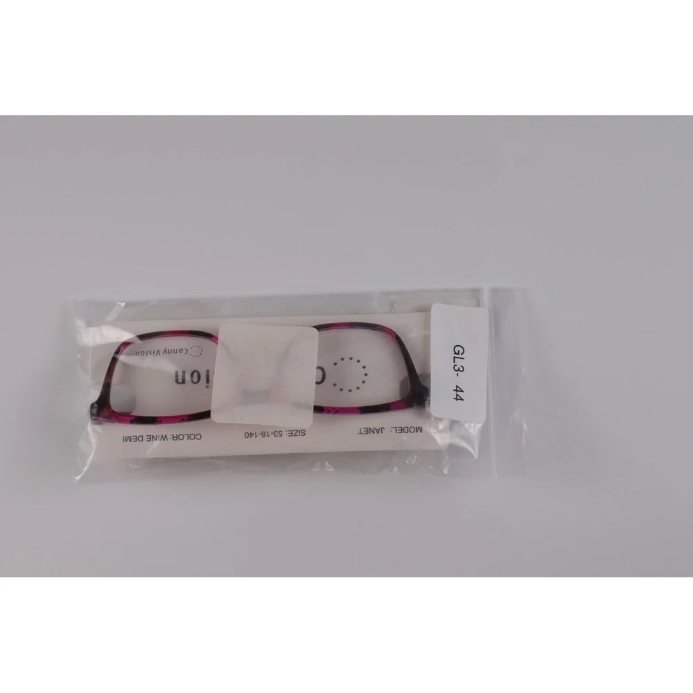 Canny Vision Womens Eyeglasses Janet Wine Demi Tortoise 53-18-140 NWT